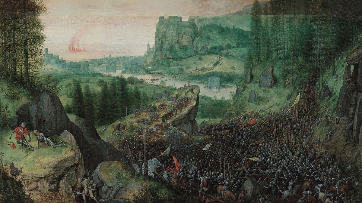 El cuadro de 1562 que desató una teoría sobre humanos y dinosaurios viviendo juntos por un detalle minúsculo escondido