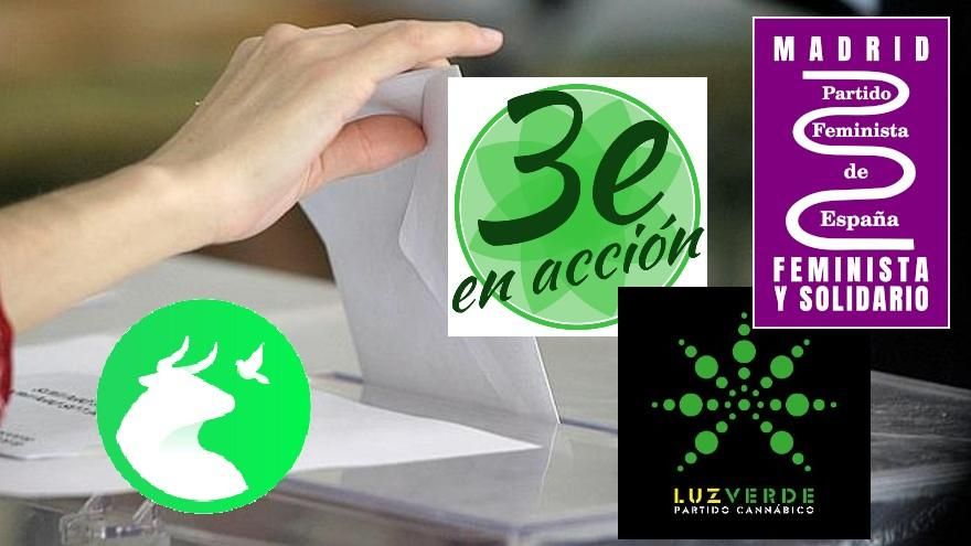 Los 21 partidos que van las elecciones por la alcaldía de Madrid: cannábicos, tercera edad, falangistas o feministas