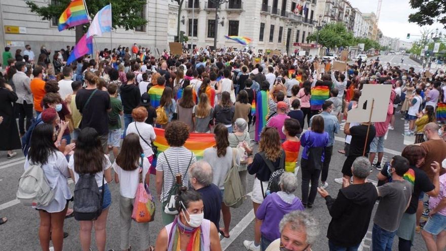 Manifestación en Santander por el asesinato de Samuel Luiz.