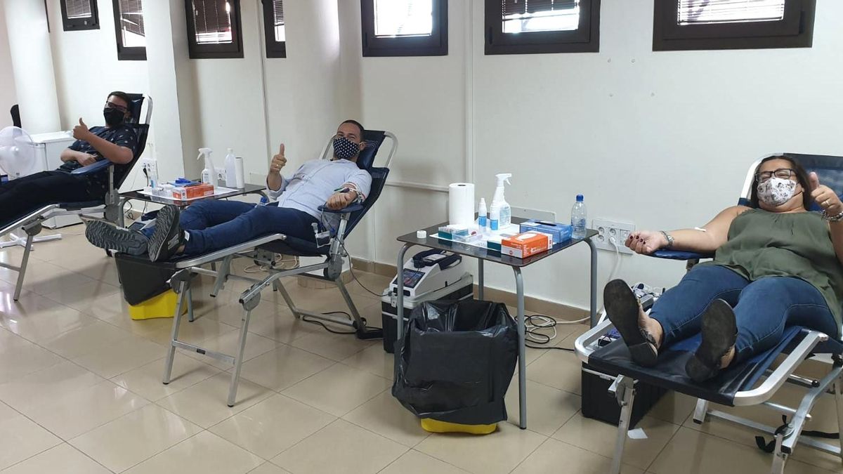 Donantes de sangre.