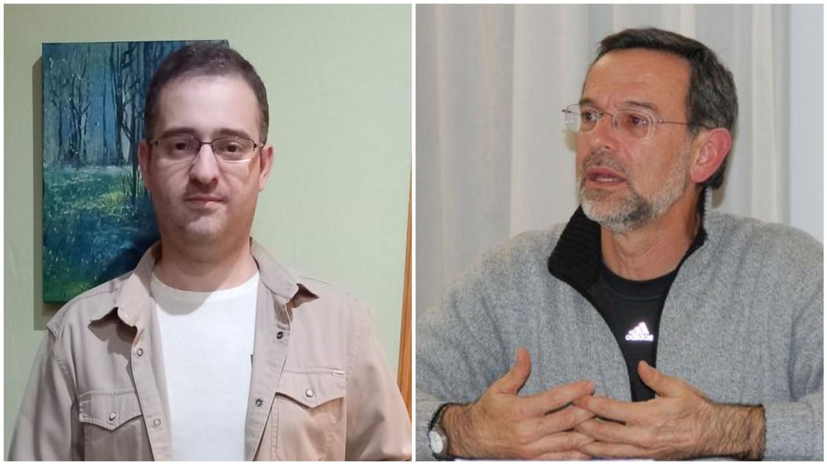 Jonatan Rodrigues López y Enrique Javier Díez Gutiérrez, historiadores de la Universidad de León.