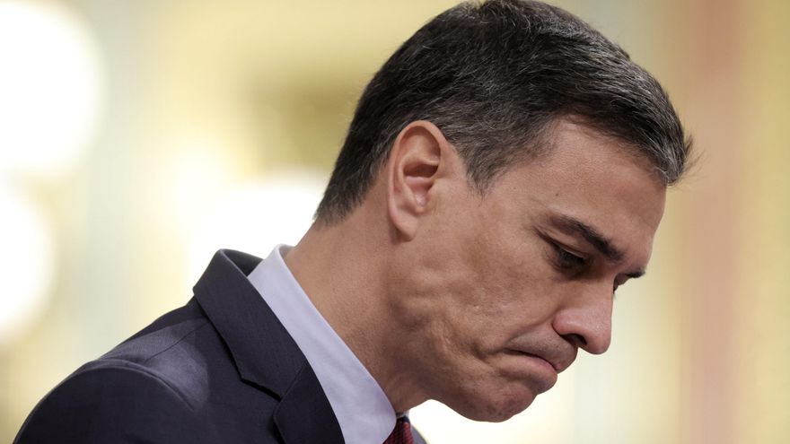 El presidente del Gobierno, Pedro Sánchez, interviene en una sesión de control al Gobierno en el Congreso de los Diputados, a 30 de junio de 2021, en Madrid, (España). Este pleno, que se produce pocas horas después del encuentro que el presidente del Gobi