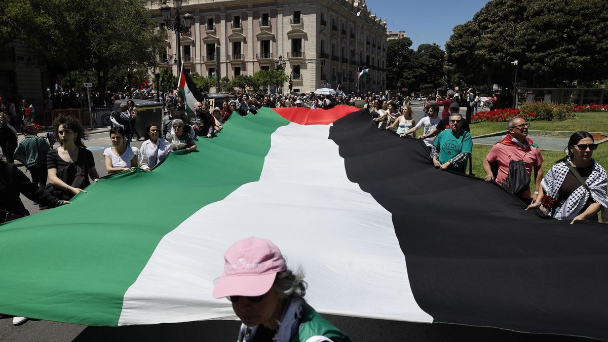 Una marcha exige València el fin del genocidio en Palestina y el boicot a Israel