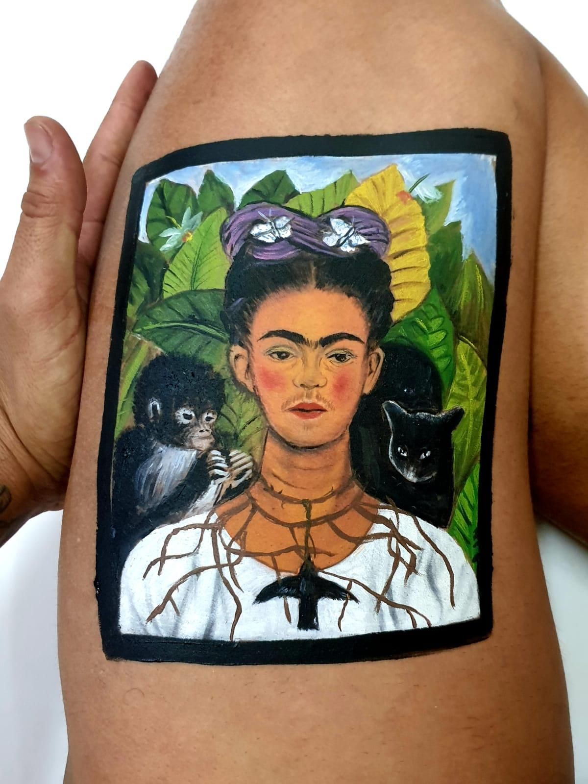 Pinturas en la piel de Nauzet Afonso.