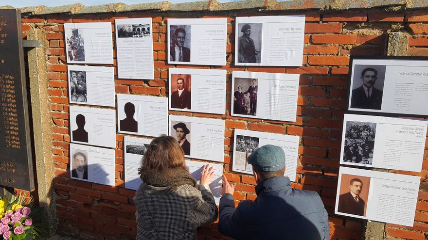Villadangos quita "capas de miedo y silencio" con un recuerdo permanente a los fusilados por el franquismo