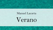 El libro 'Verano' de Manuel Lacarta