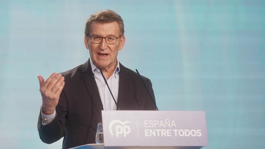 El presidente del Partido Popular, Alberto Núñez Feijóo.