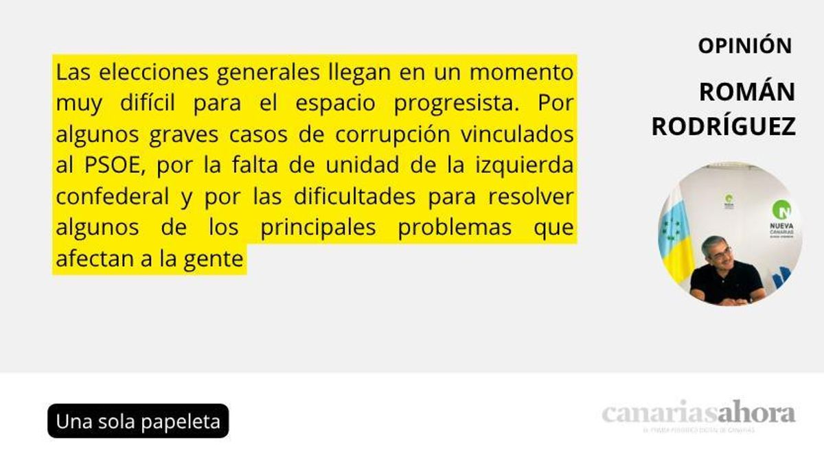 Una sola papeleta