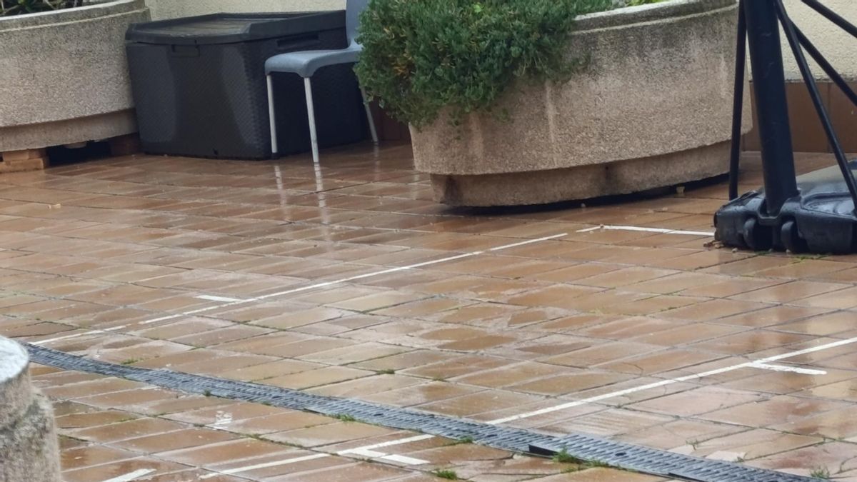 Patio de la residencia Colisee Vallecas