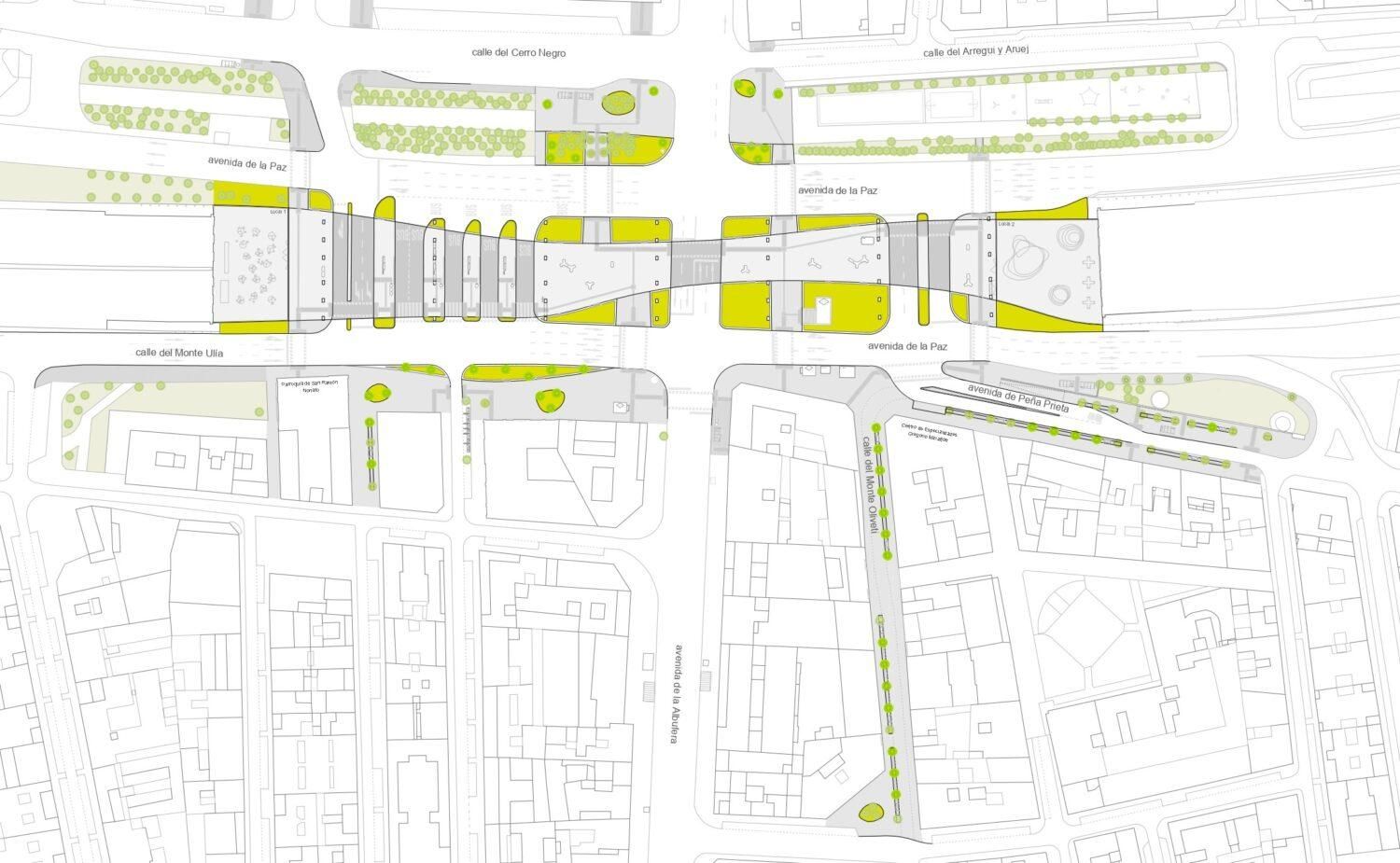 Plano de las actuaciones previstas en las obras