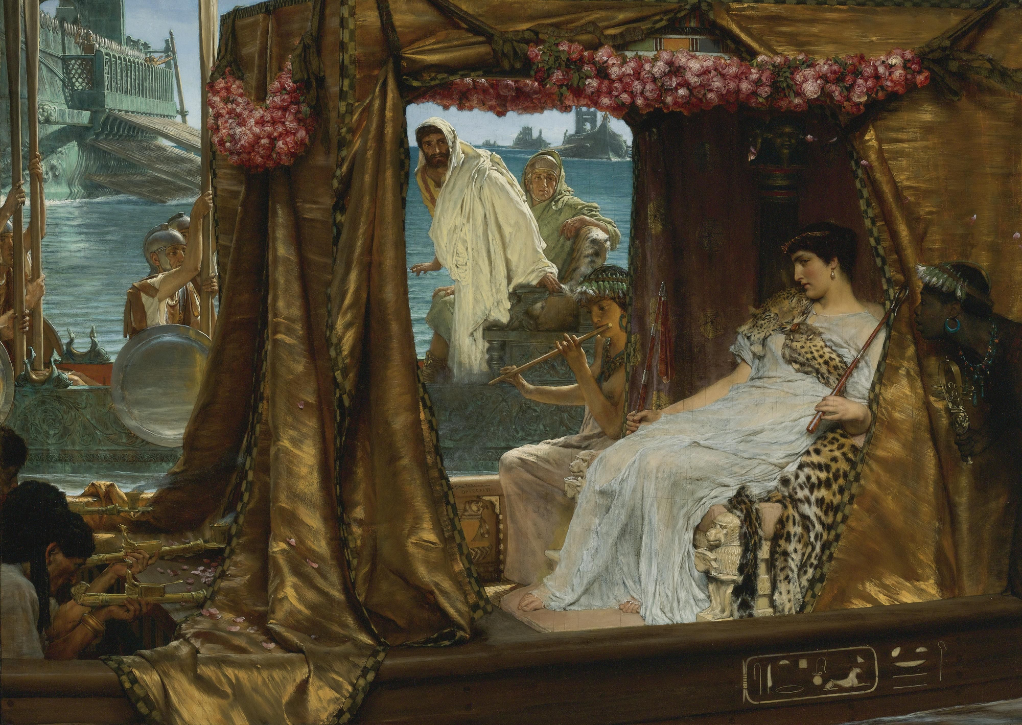 Antonio y Cleopatra, por Lawrence Alma-Tadema.