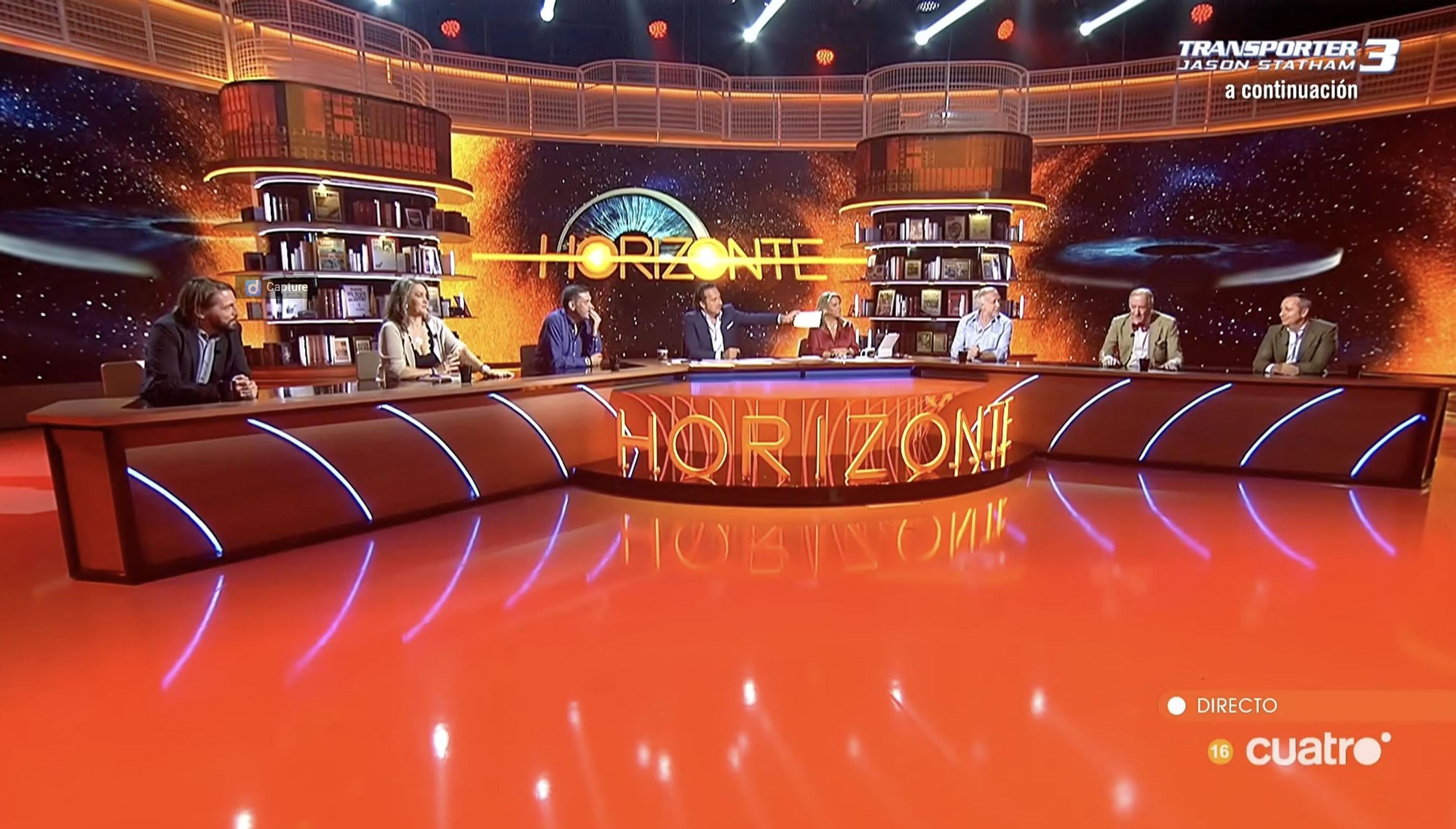 El plató de 'Horizonte' en uno de los programas de esta semana.