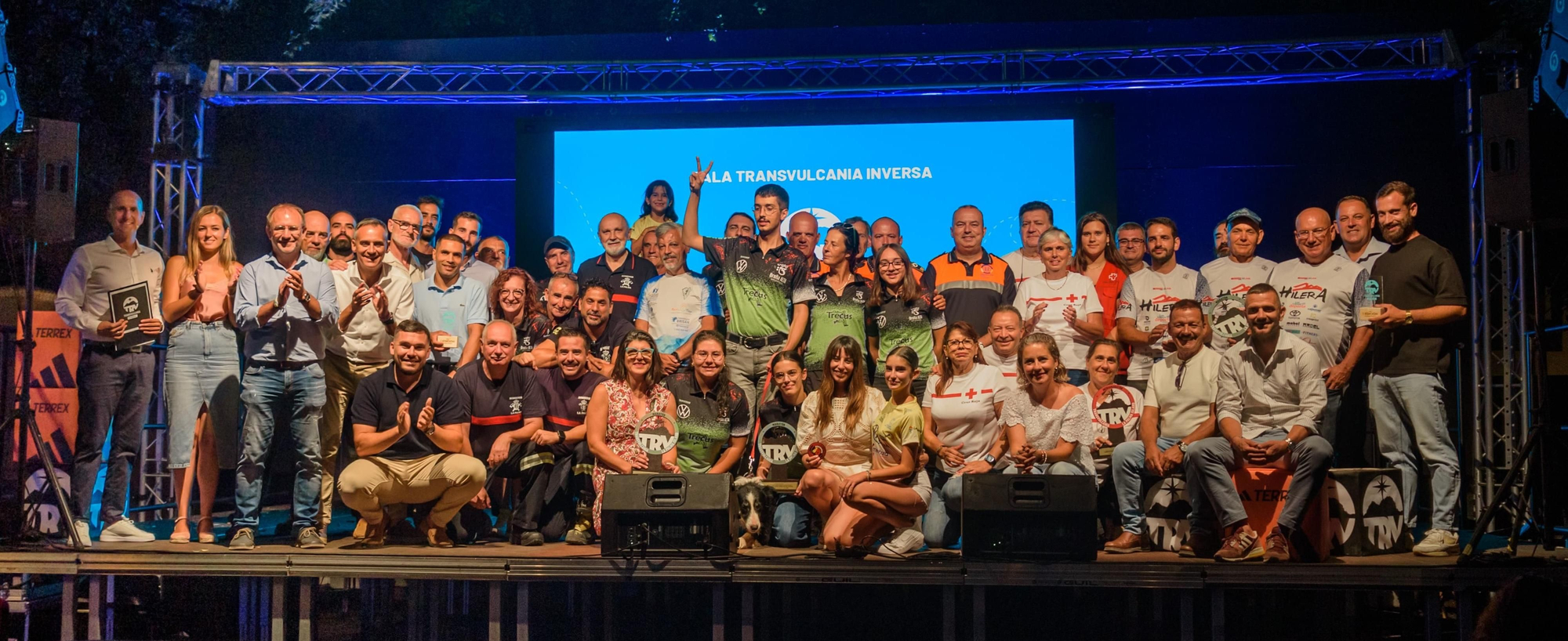 La gala de la Transvulcania Inversa rinde homenaje al voluntariado de la prueba.