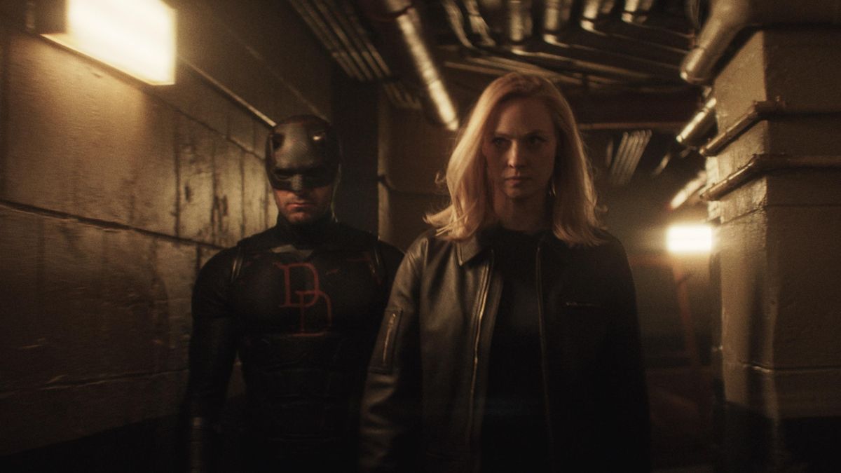Daredevil y Karen Page en 'Daredevil Born Again'
