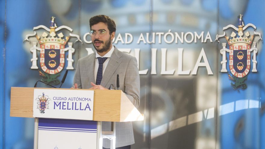 El consejero de Salud Pública de Melilla, Mohamed Mohand, en rueda de prensa.