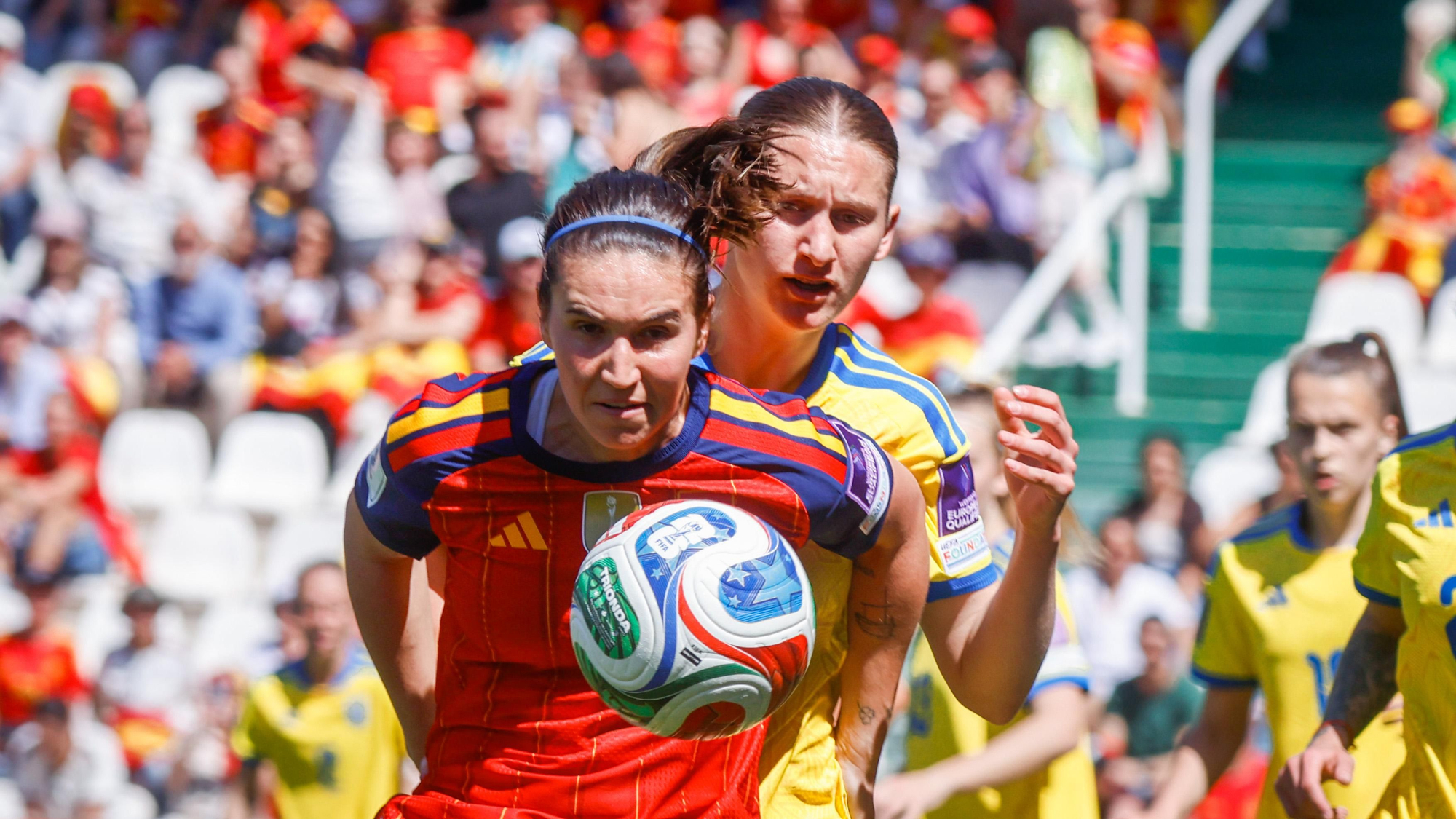 El partido de la selección femenina España - Ucrania