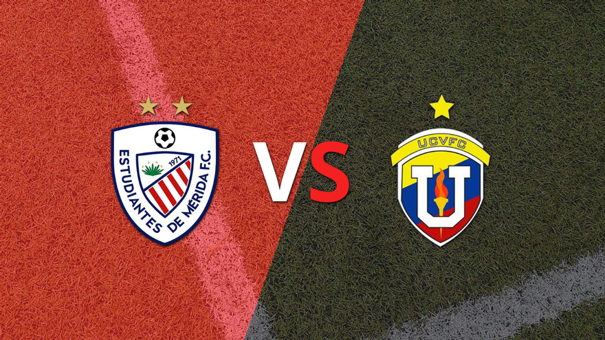 El segundo tiempo comienza sin goles entre Estudiantes Mérida y UCV