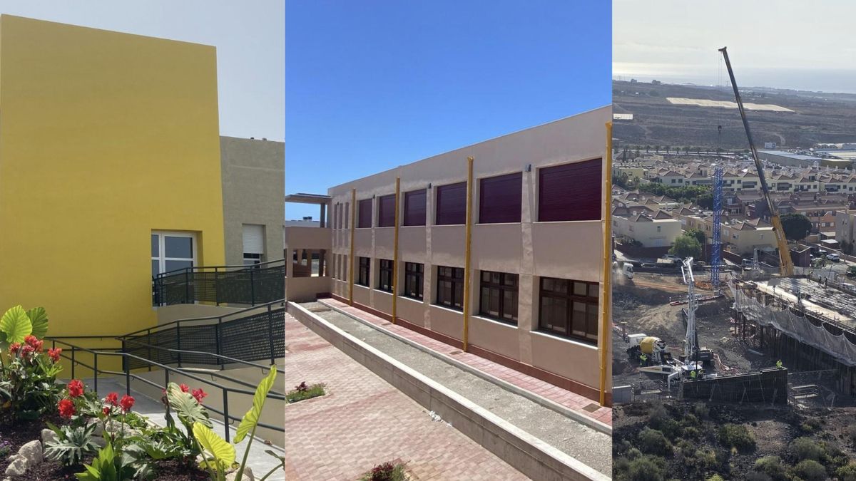 Educación concluye diez obras y avanza en otras ocho en centros escolares del sur de Tenerife