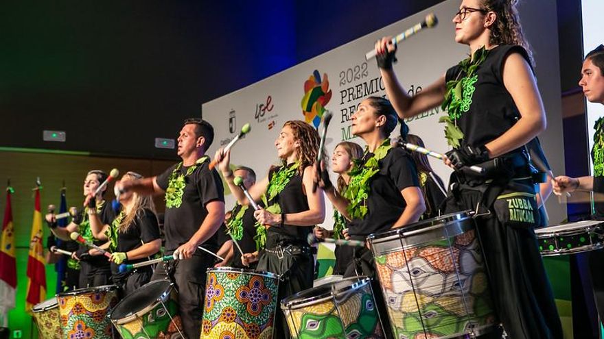 Actuación durante la entrega de premios