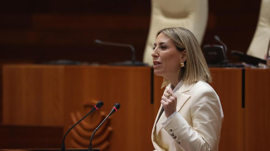 La candidata a la presidencia de la Junta de Extremadura y líder del PP extremeño María Guardiola.