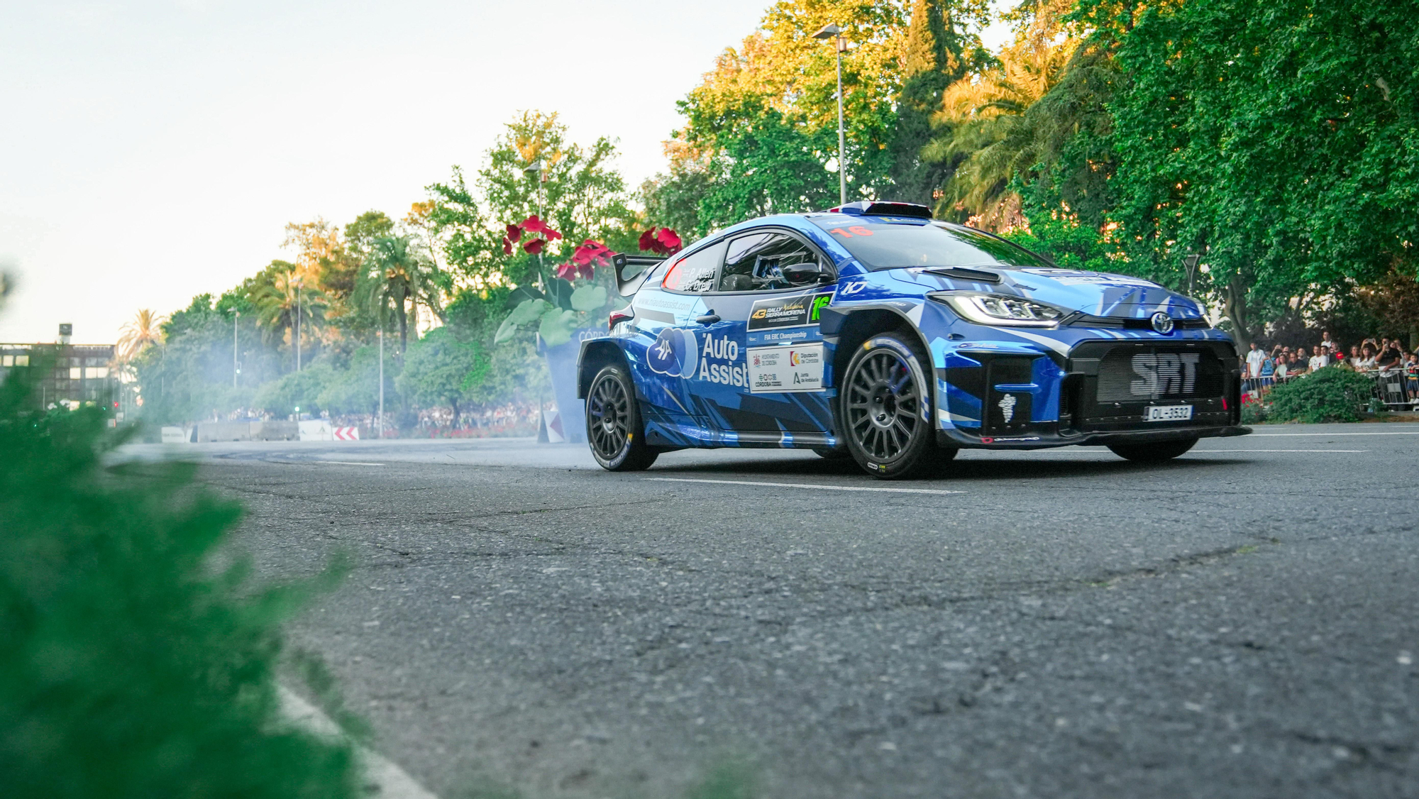 Tramo urbano del Rally Sierra Morena