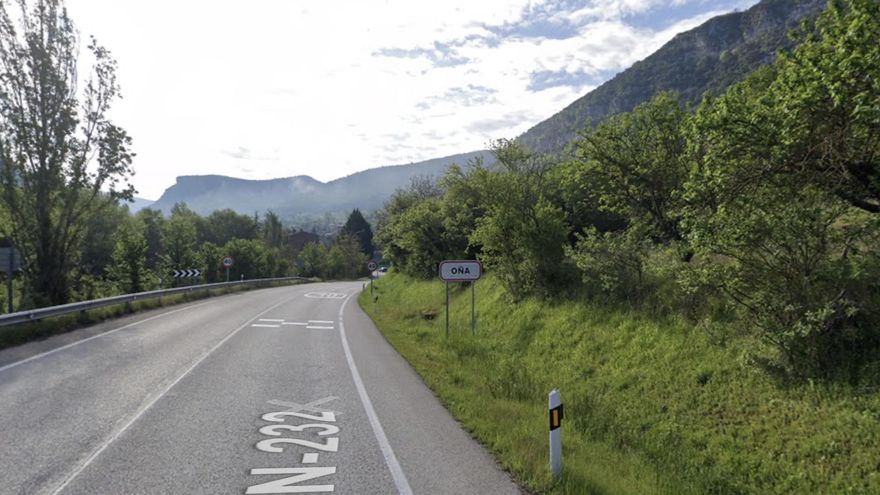 La N-232 cortada al tráfico en Oña (Burgos) por desprendimientos
