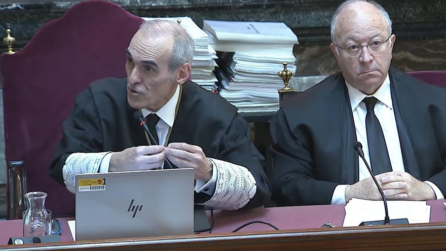 El jefe de Anticorrupción, Alejandro Luzón, durante el juicio sobre el caso mascarillas, en el Tribunal Supremo.