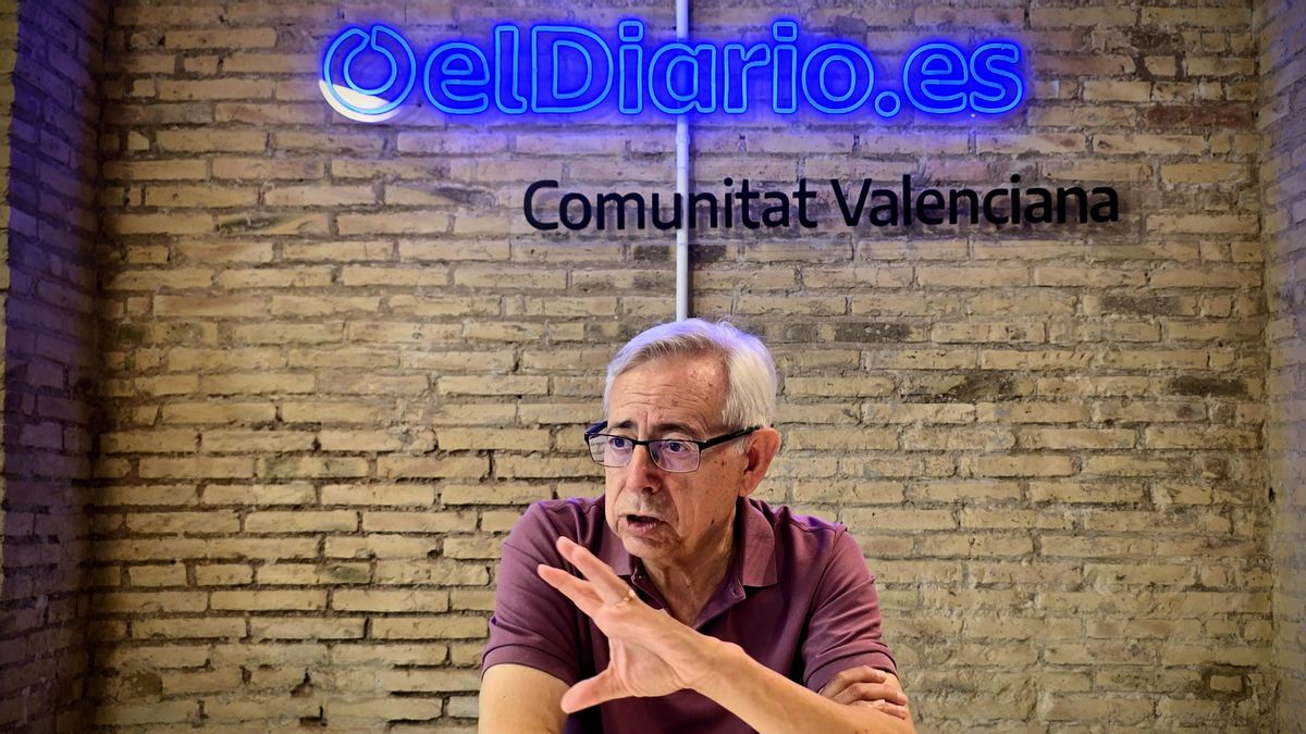 Antonio Ariño, durante la entrevista.