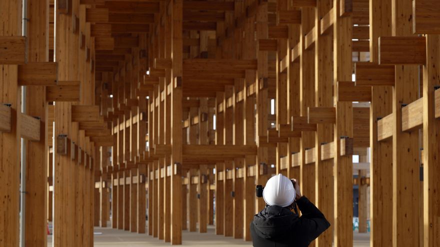 El Grand Ring, la mayor estructura de madera del mundo e icono de la Expo de Osaka