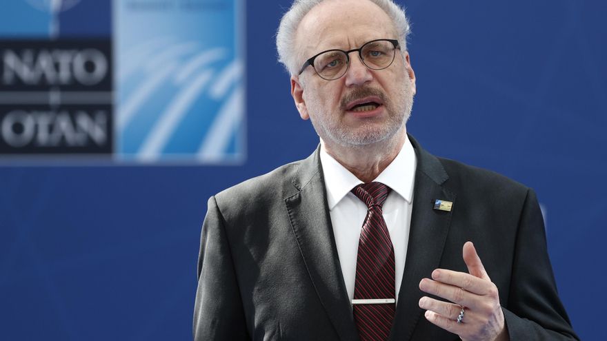 El presidente de Letonia, Egils Levits, en una fotografía de archivo. EFE/Kenzo Tribouillard/Pool