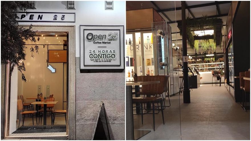 Exterior e interior de Open 25, instalado donde recientemente hubo un outlet de bolsos y marroquinería