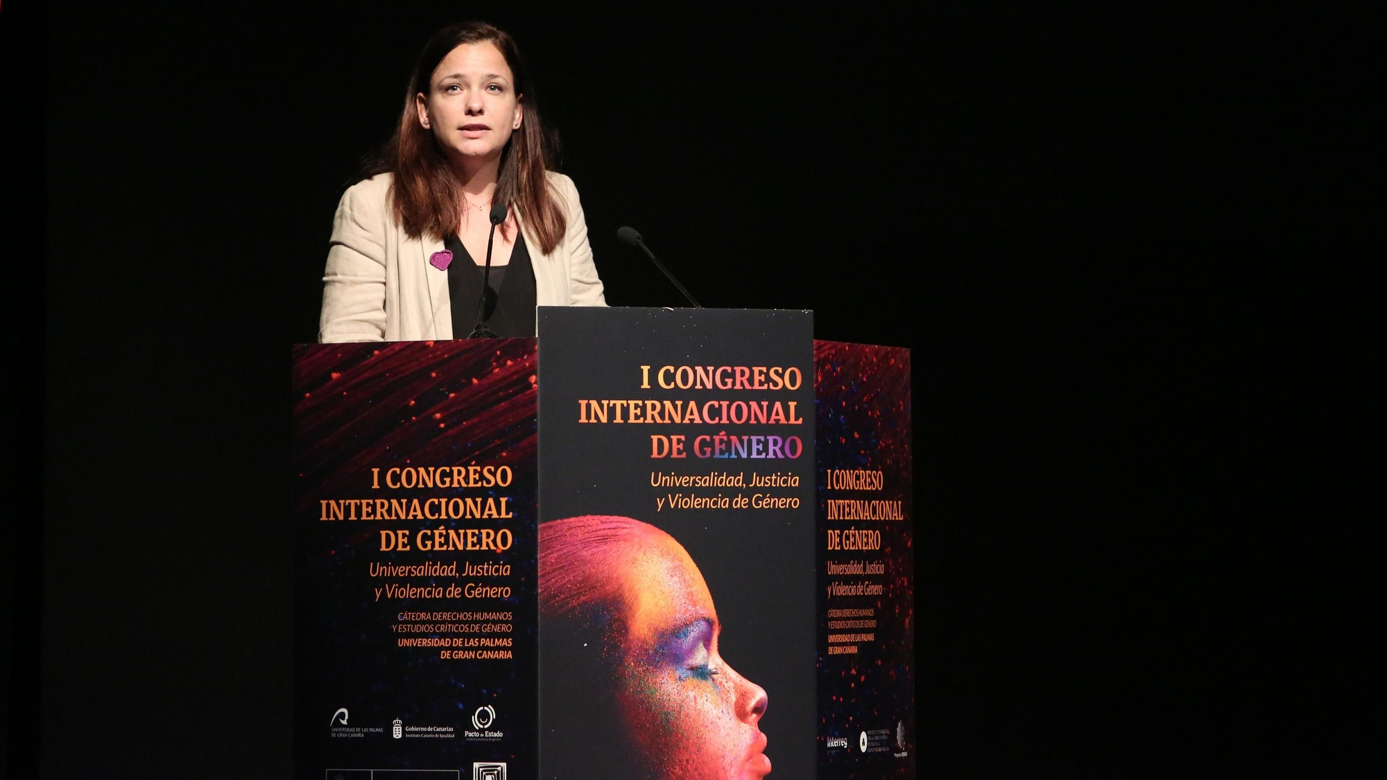 La viceconsejera de Justicia, Carla Vallejo en el I Congreso Internacional de Violencia de Género.
