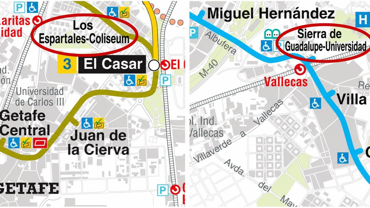 El Coliseum y la UPM llegan al mapa de Metro de Madrid: estas son las dos estaciones que cambian de nombre