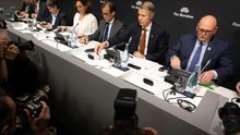 Rueda de prensa de responsables de los organizadores del MWC y la alcaldesa de Barcelona