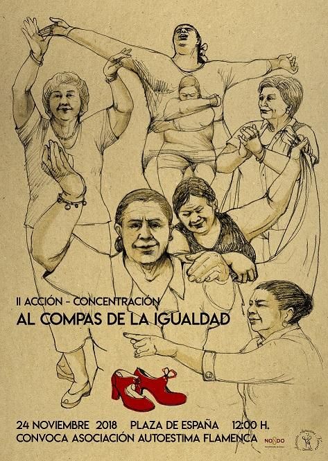 MUJERES BAILAN AL COMPÁS DE LA IGUALDAD. 24 N.