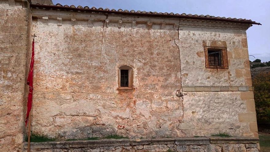 Uno de los muros del complejo monástico