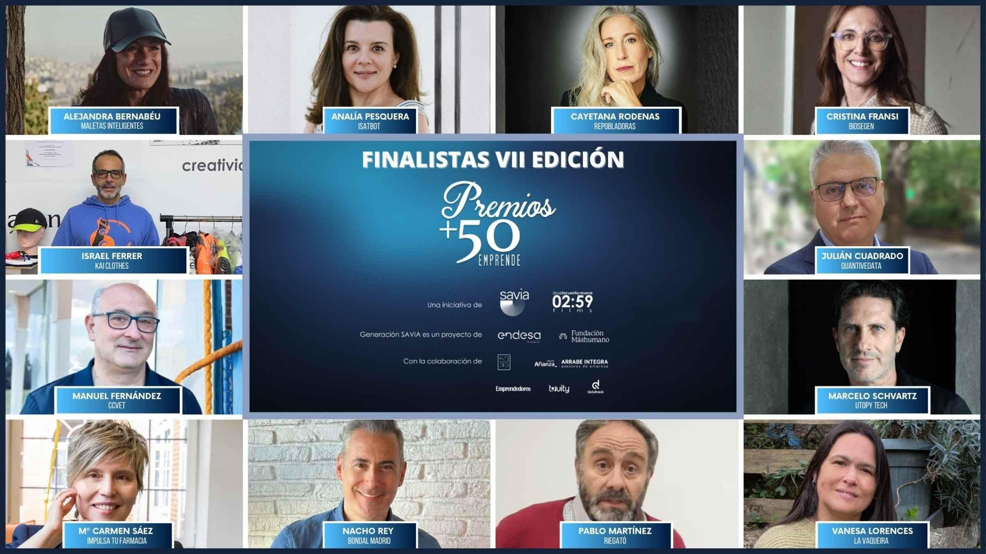 630 participantes, más de 200 proyectos de emprendimiento sénior y 12 finalistas: así son los VII Premios +50 Emprende.