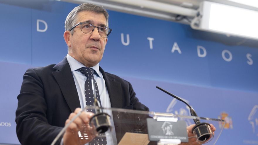 El portavoz del PSOE en el Congreso, Patxi López