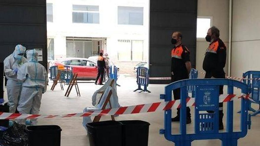 Cribado de pruebas PCR realizado en la localidad de Guareña (Badajoz), aislada desde principios de abril