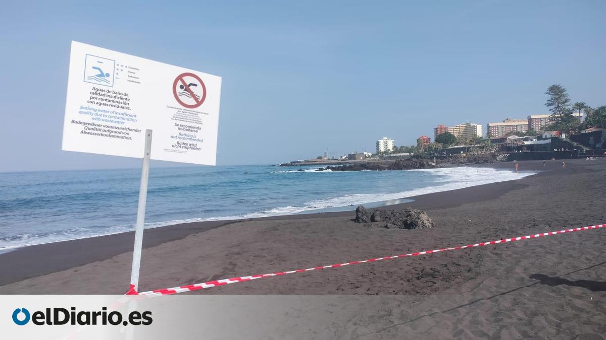 Presentada una denuncia por el uso de derivados del cloro para tratar vertidos en una playa de Tenerife