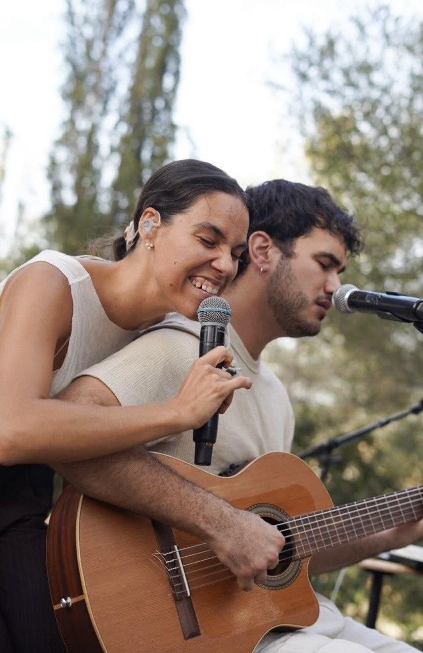 Mar Grimalt y Carles Medina en el escenario Music Lover de la Mobofest 2026. Cedida por Mobofest