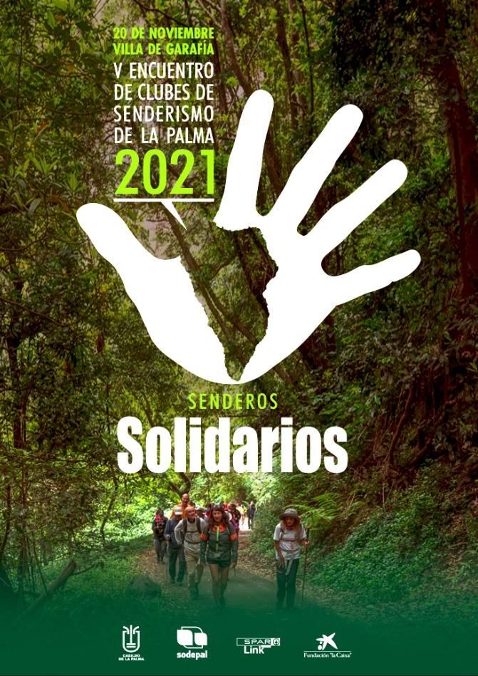 Cartel del festival solidario de senderismo.