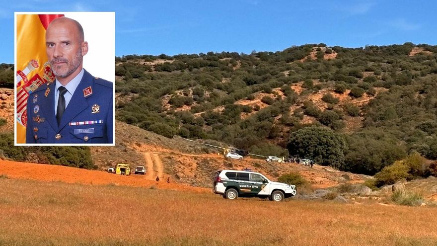 Muere un teniente coronel al estrellarse en la localidad turolense de Peralejos el F-18 que pilotaba