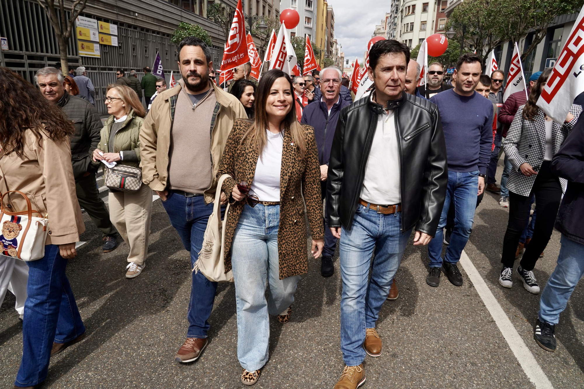Manifestación del 1 de mayo en la ciudad de León
