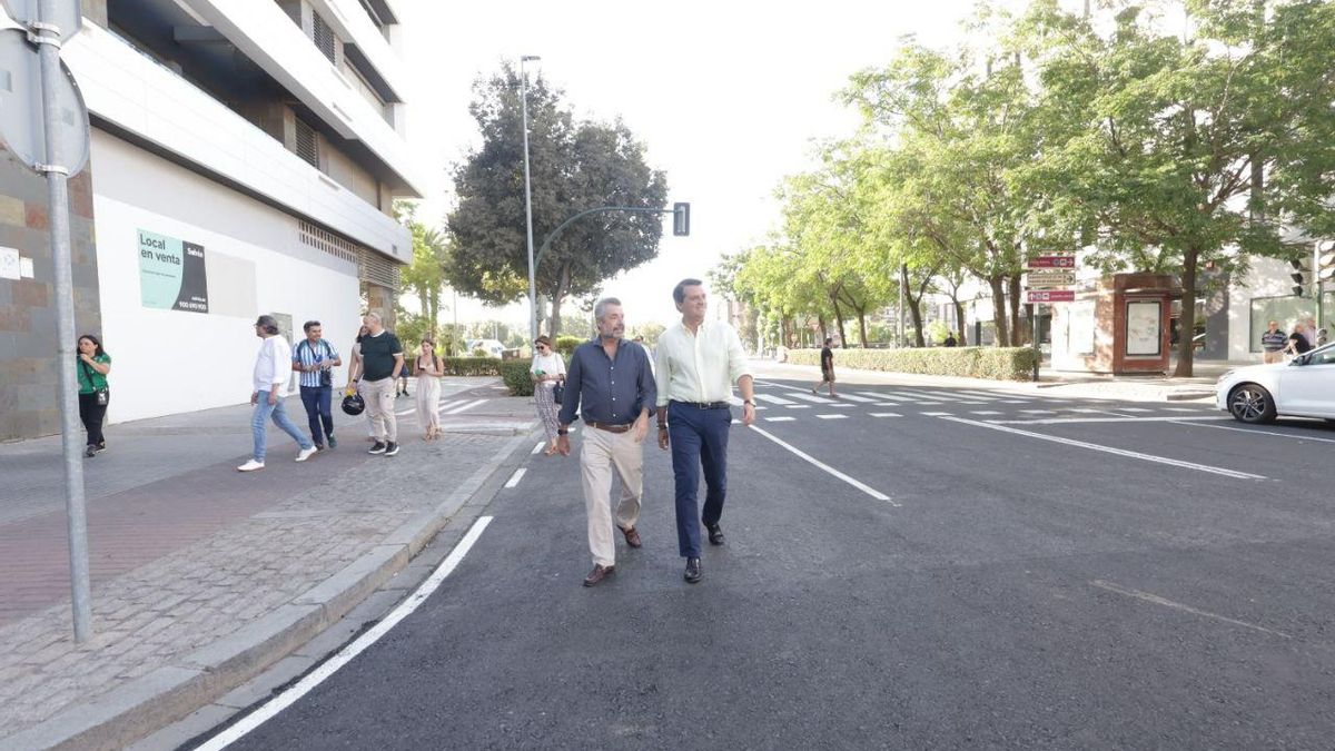Apertura al tráfico de la avenida de Trassierra tras las obras de la última fase.