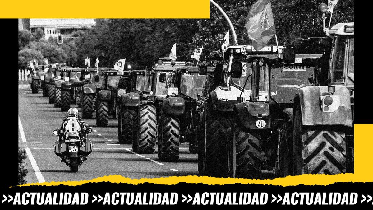 Tractorada de los agricultores en Madrid este miércoles para exigir al Gobierno ayudas que les permitan afrontar la sequía, la subida de los costes de producción y para que aceleren la aprobación de nuevas medidas