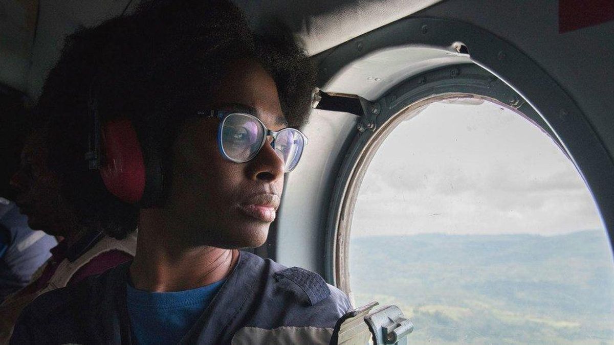 La doctora Bélizaire durante el brote de Ébola en la República Democrática del Congo en 2020