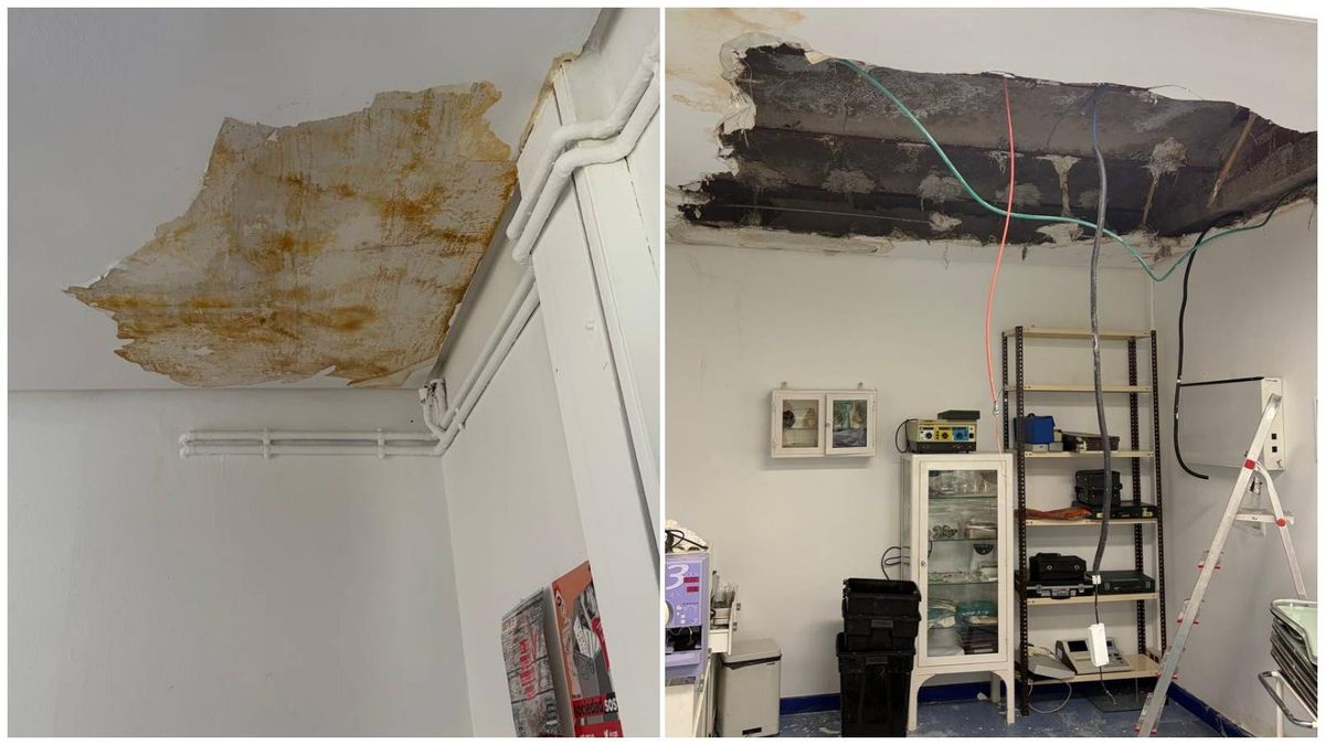 Las humedades desploman el techo de un ambulatorio en Puente de Vallecas: "Siempre en los mismos barrios"