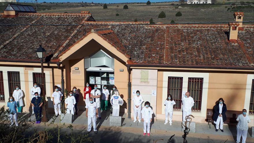 Protesta en el centro de salud de Sepúlveda (Segovia)