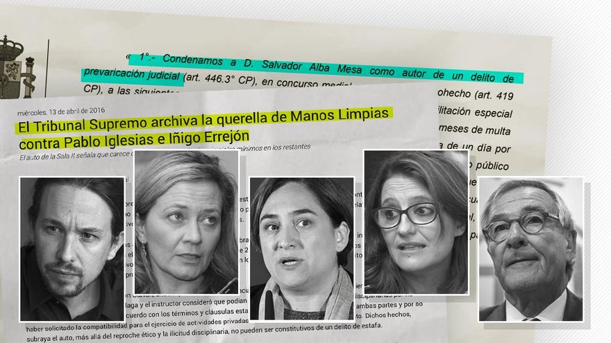 Podemos, Colau, Oltra o Trias: el uso político de los tribunales antes del caso de la mujer de Pedro Sánchez